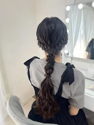 ロング ヘアアレンジ ヘアセットサロン /上坪愛美のヘアスタイル