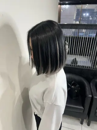 ミディアム カラー YUDU🍊 germe/ジェルムのヘアスタイル