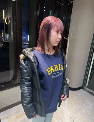 ミディアム カラー 💖艶髪ブリーチ髪質 改善💖ケンシンのヘアスタイル