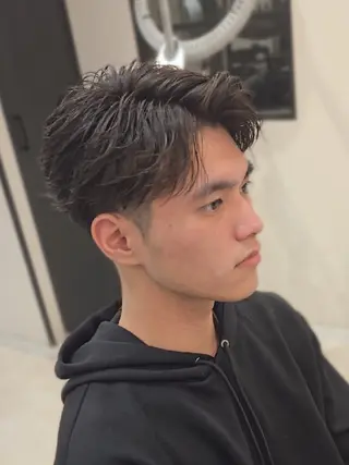 メンズ ミディアム Lapis 名古屋駅前店所属・LEN名古屋/パーマ 海外ヘア/メンズ特化のヘアスタイル