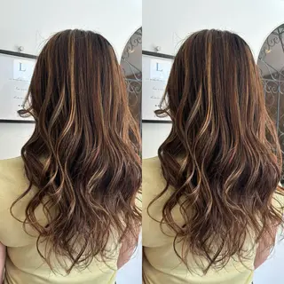 ロング 🍒しの🍒 透明感カラー/カットのヘアスタイル