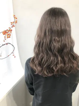 セミロング パーマ 【arc】Ruri コテ巻き風パーマのヘアスタイル