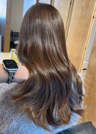 セミロング senjyu GINZA所属・バレイヤージュ/ハイ ライト/庄司鉄平のヘアスタイル