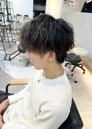 パーマ ハイトーン/レイヤー nail 百咲💌のヘアスタイル