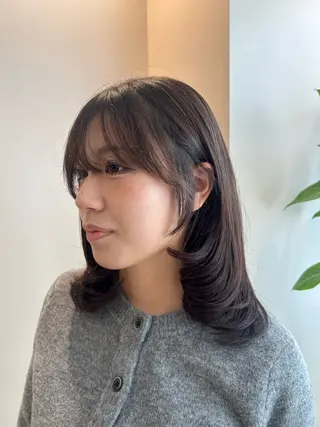 ミディアム Ｈａｉｒ’ｓ Ｇａｌｌeｒｙ所属・✨堺東駅近✨阪上 沙織のヘアスタイル