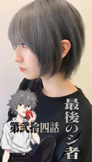 ショート カラー ハイトーン/ウルフ /小澤凌祐🦕のヘアスタイル