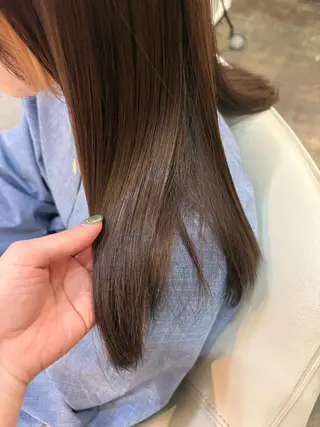 ロング 木津奈保子💚 ✨艶髪のヘアスタイル