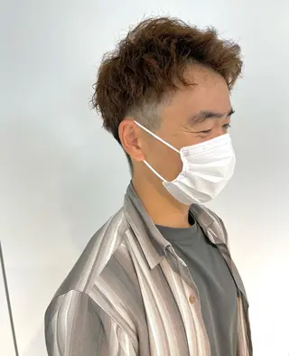 パーマ メンズ 🍮中山詩乃🍮顔 まわりデザイン◎のヘアスタイル