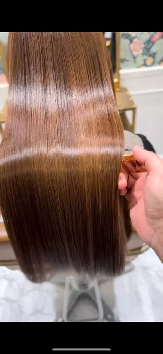 ロング RECARE忠岡 韓国エクステのヘアスタイル