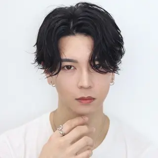 ミディアム カラー パーマ メンズ メンズ特化 😎キョウヘイ😎のヘアスタイル