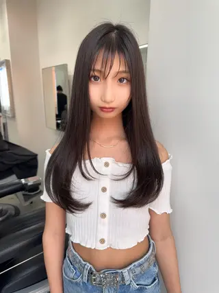 ロング カラー 韓国ヘア/レイヤー /大嶽佑馬のヘアスタイル