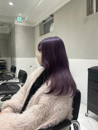 ロング カラー 似合わせボブカット 💎モエのヘアスタイル