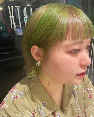 ミディアム カラー コイデ リュウセイのヘアスタイル