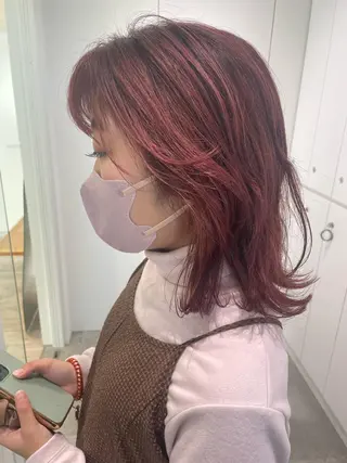 ミディアム カラー joli【ジョリ】所属・mayu ☺︎のヘアスタイル