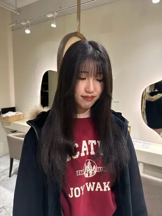 ロング カラー 中澤 眸乃のヘアスタイル