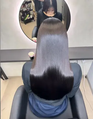 ロング XYZ所属・縮毛矯正/髪質改善 韓国風/MIKIYAのヘアスタイル