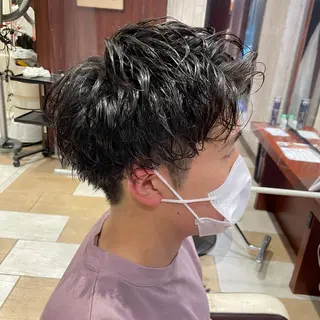 ショート パーマ メンズ ツイスパ/メンズ特化 🦋𝑺𝑶𝑵𝑬の眉毛・アイブロウイメージ