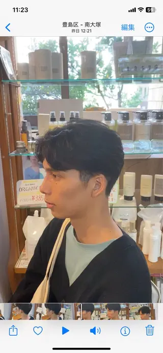 パーマ ヘアアレンジ メンズ メンズ特化 エシカル　松原大将のヘアスタイル