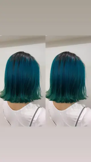 セミロング カラー ヘアアレンジ 🌻Insta指名 NO.1🌻Shoのヘアスタイル