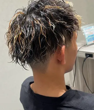ショート パーマ メンズ 二村 晃帆のヘアスタイル