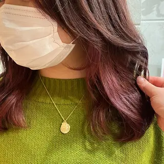 セミロング 中尾 未来/艶カラー /カットモデルのヘアスタイル