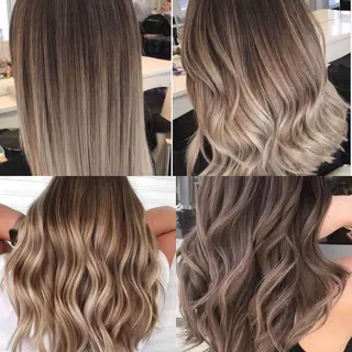 セミロング カラー ミヤギ リュウキのヘアスタイル