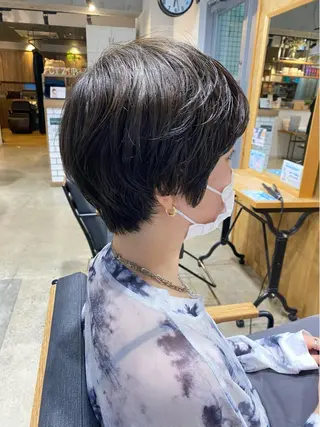 ショート カラー レイヤー/髪質改善 渡邉【日吉美容室】のヘアスタイル