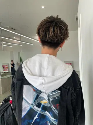 ショート カラー メンズ YU KIのヘアスタイル