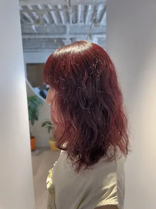 セミロング パーマ Miyamoto Yasuchikaのヘアスタイル