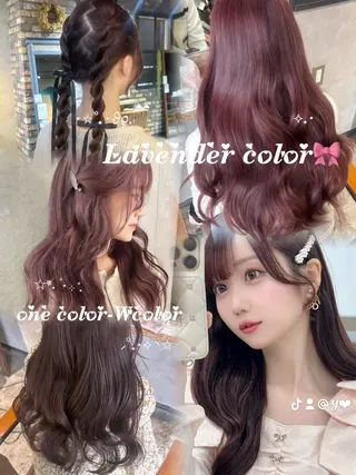 ロング カラーモデル募集✨️ YUKI🎀☁️のヘアスタイル