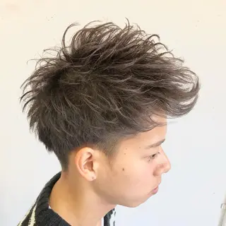 ショート カラー パーマ メンズ Bro所属・佐藤 輝幸のヘアスタイル