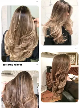 ロング カラー 艶ハイトーン🔆 ️️️安座間 希のヘアスタイル