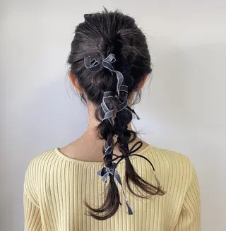 カラー ヘアアレンジ haruka 🩶のヘアスタイル