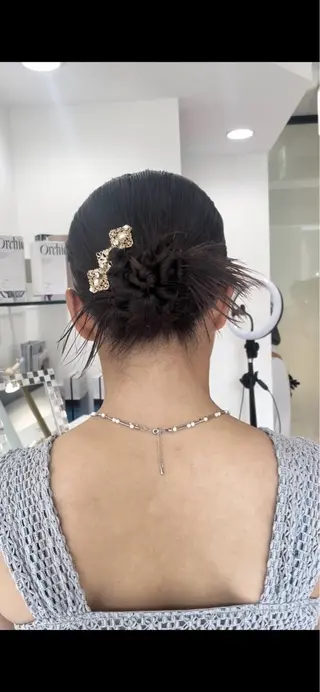 ミディアム ヘアアレンジ MONA あまねのヘアスタイル