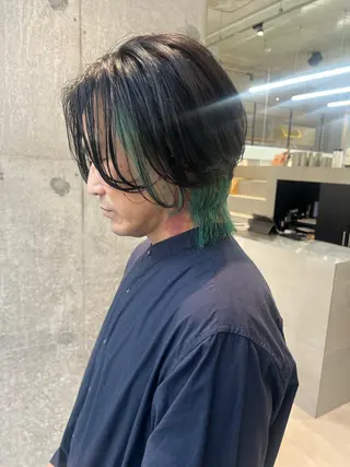 カラー メンズ 吉沢遣人/レイヤー 艶カラー/パーマのヘアスタイル