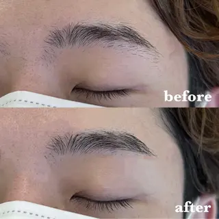 アイブロウ 韓国ヘア/レイヤー 顔周りカット/ユキナのヘアスタイル