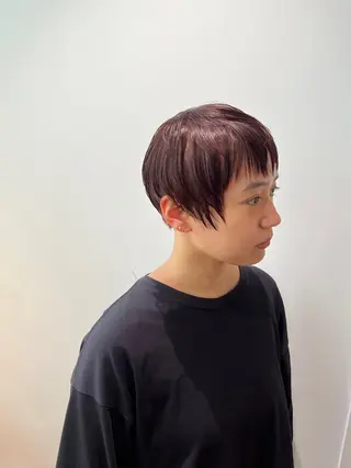 ショート カラー ショート／ミニボブ マンツーマン/マユコのヘアスタイル