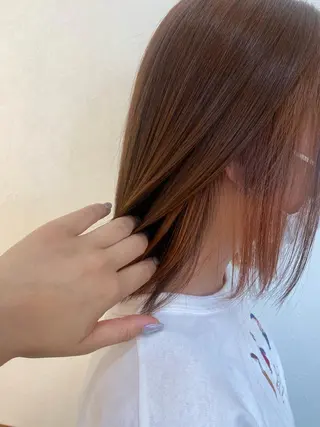 ミディアム カラー ✴︎ヒラガカナ✴︎ ECLAT HAIRのヘアスタイル