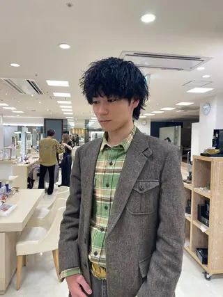 ショート パーマ メンズ 湘南/メンズパーマ/ 支持率No.1ユチカのヘアスタイル