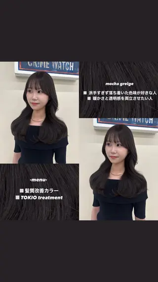 ロング 透明感カラー/レイヤ ー/momo🎀のヘアスタイル