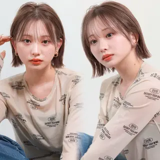 ショート カラー ボブ/レイヤーカット /表参道 yunaのヘアスタイル