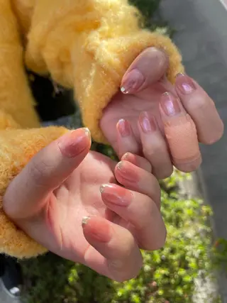 ロング カラー ヘアアレンジ キッズ ネイル マツエク・マツパ 福田 加奈のネイルデザイン