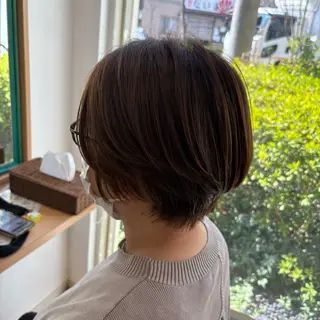 ショート カラー 🎀🤍芦澤 李音🤍🎀のヘアスタイル