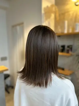 セミロング カラー 🎀たな 🧸のヘアスタイル