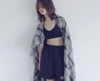 ショート ミディアム カラー クセ毛お悩みの方 四宮桂佑のヘアスタイル