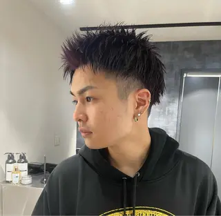 ショート カラー ヘアアレンジ メンズ 🌟ブリーチ/ボブ/ レイヤー渋谷☀️のヘアスタイル