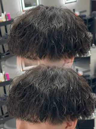 カラー パーマ メンズ 札幌メンズヘア指名 No.1光👑👑のヘアスタイル