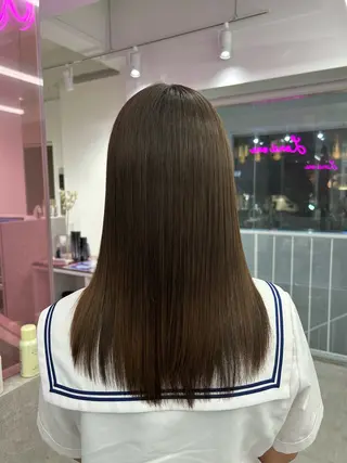ミディアム 髪質改善 山口蒼太のヘアスタイル