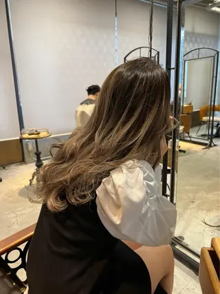 セミロング カラー ヘアアレンジ 🍀艶髪・透明感🍀 TATSUKIのヘアスタイル