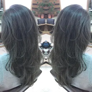 ロング カラー 青木 茂樹⭐️ 透明感カラーのヘアスタイル